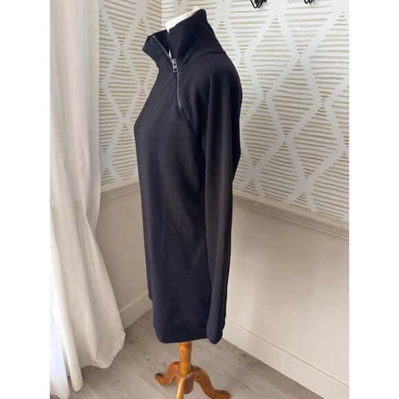 Athleta Women’s Small Black Cozy Karma Asym Sweatshirt Dress - Picture 6 of 9